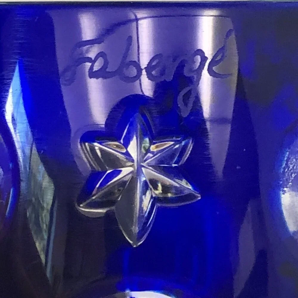 FABERGE CRYSTAL NA ZDOROVYE VODKA SHOT GLASS SET 3 in Set